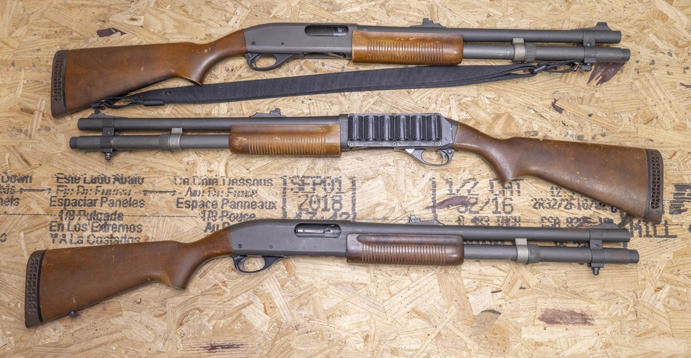 REMINGTON 870 Magnum 12 Gauge Police Trade-In Shotguns with 18 Inch Barrel